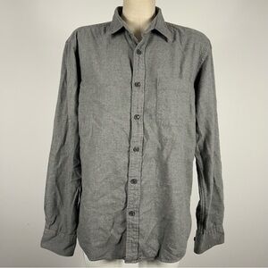 💕 Uniqlo Men's Gray Button-Up Shirt M